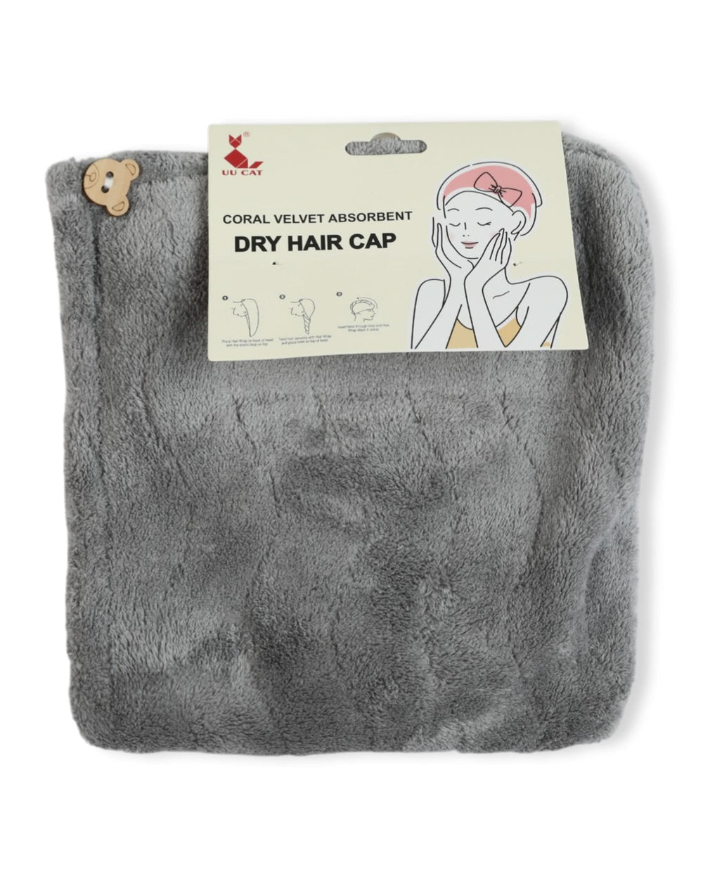 Coral Fleece Hair Drying Cap, Bath Robes, Chase Value, Chase Value