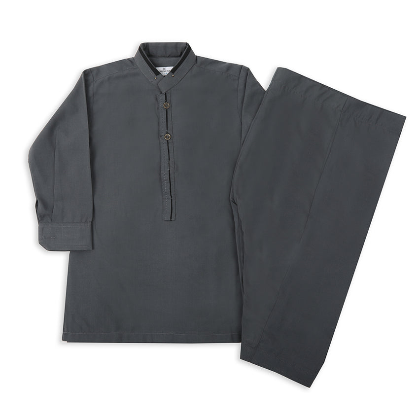 Eminent Boys Shalwar Suit - Charcoal