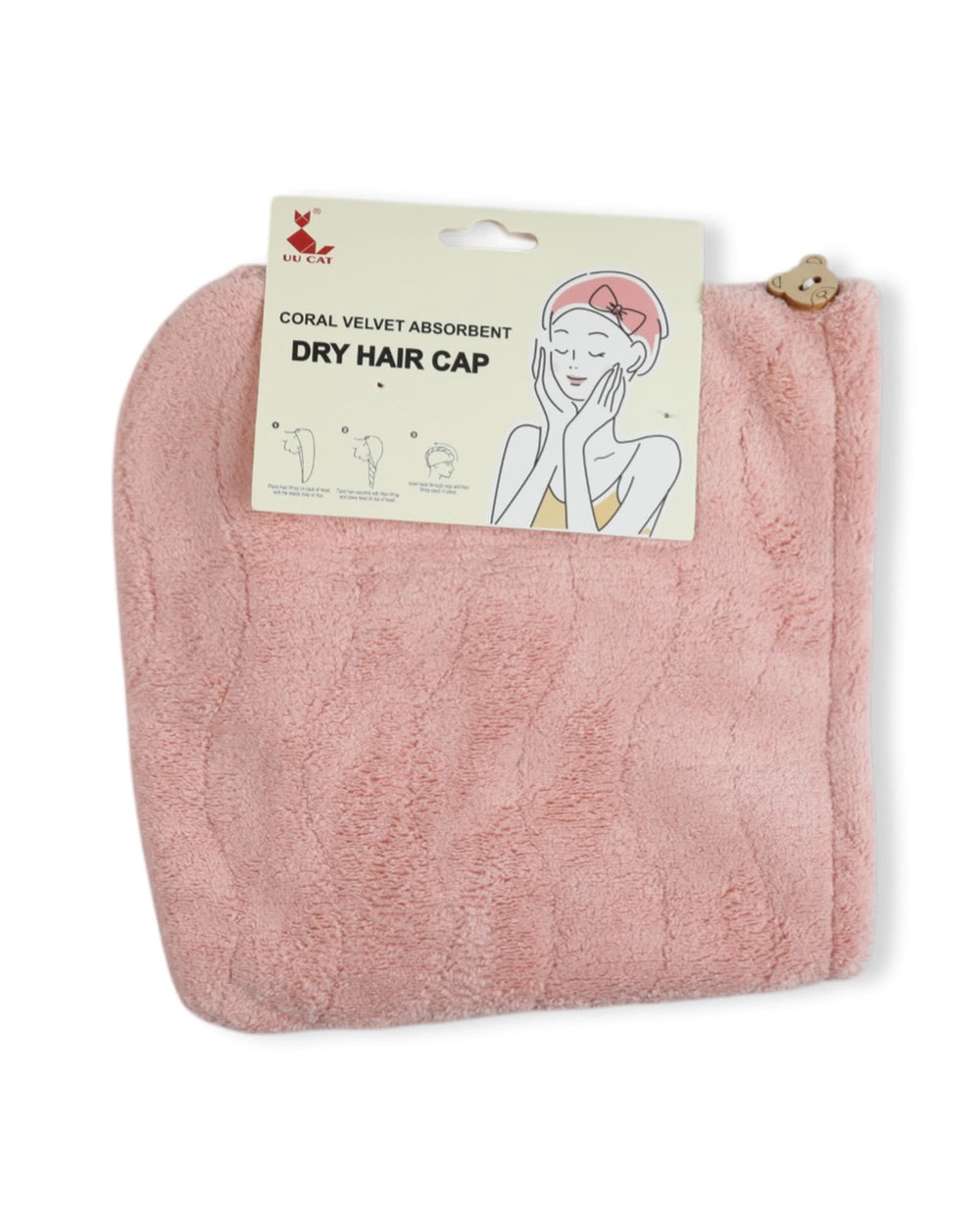 Coral Fleece Hair Drying Cap, Bath Robes, Chase Value, Chase Value