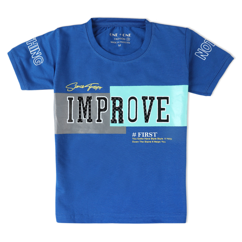 Boys Half Sleeves Suit - Royal Blue, Boys Sets & Suits, Chase Value, Chase Value