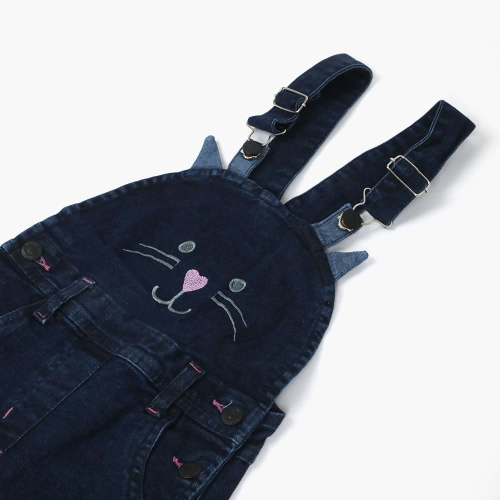 Girls Embroidered Dangri - Blue, Girls Suits, Chase Value, Chase Value
