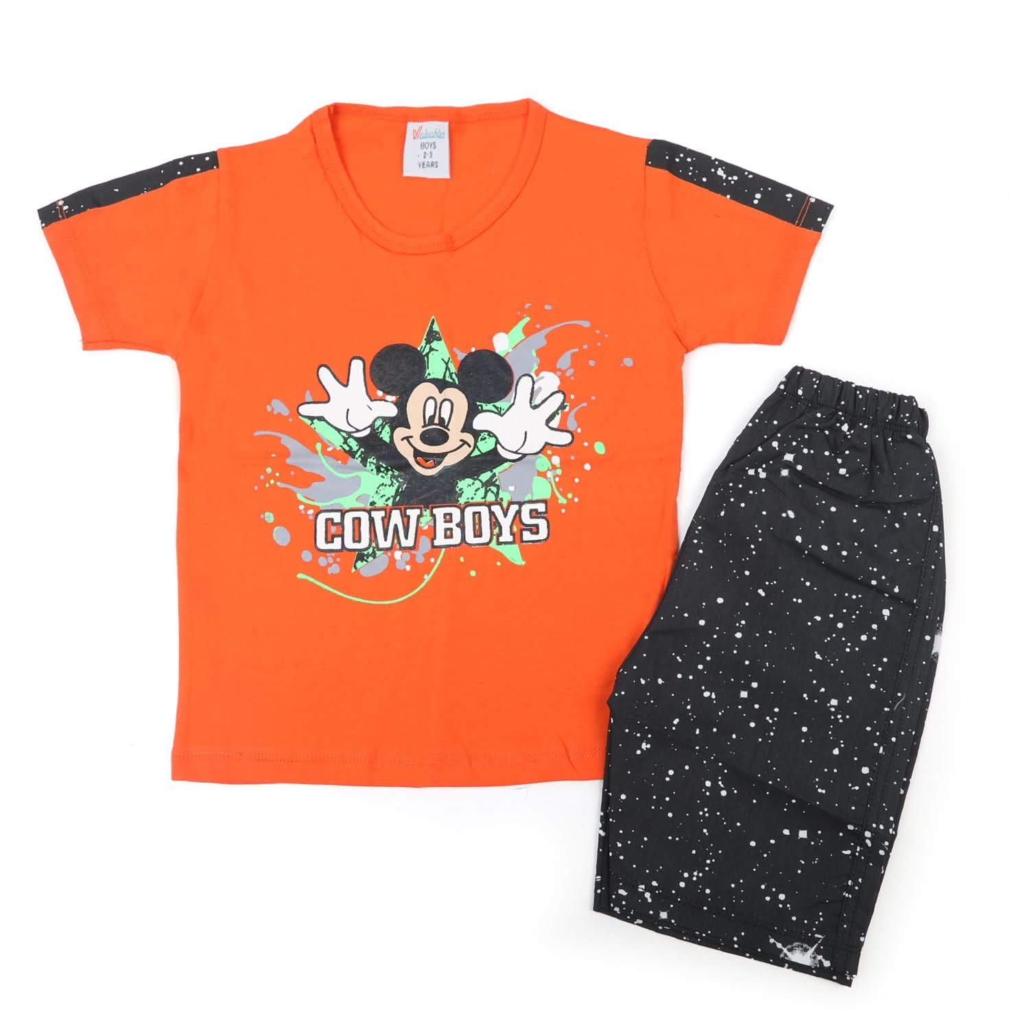 Boys Half Sleeves Short Suit - Orange, Boys Sets & Suits, Chase Value, Chase Value