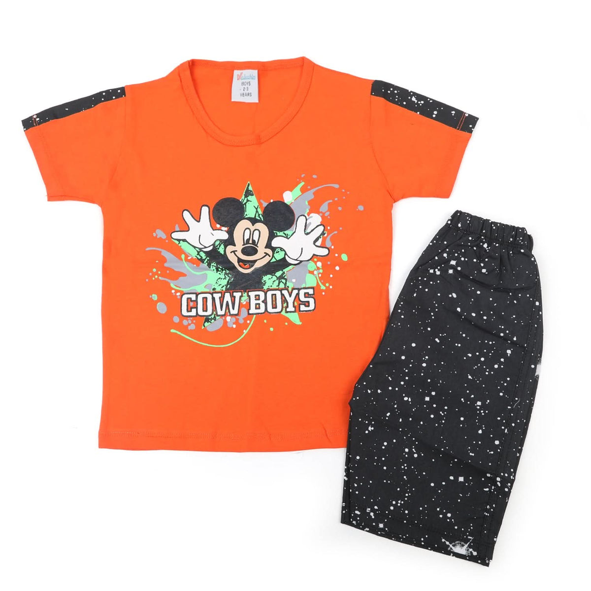 Boys Half Sleeves Short Suit - Orange, Boys Sets & Suits, Chase Value, Chase Value