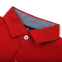 Boys Full Sleeves Shirt - Red