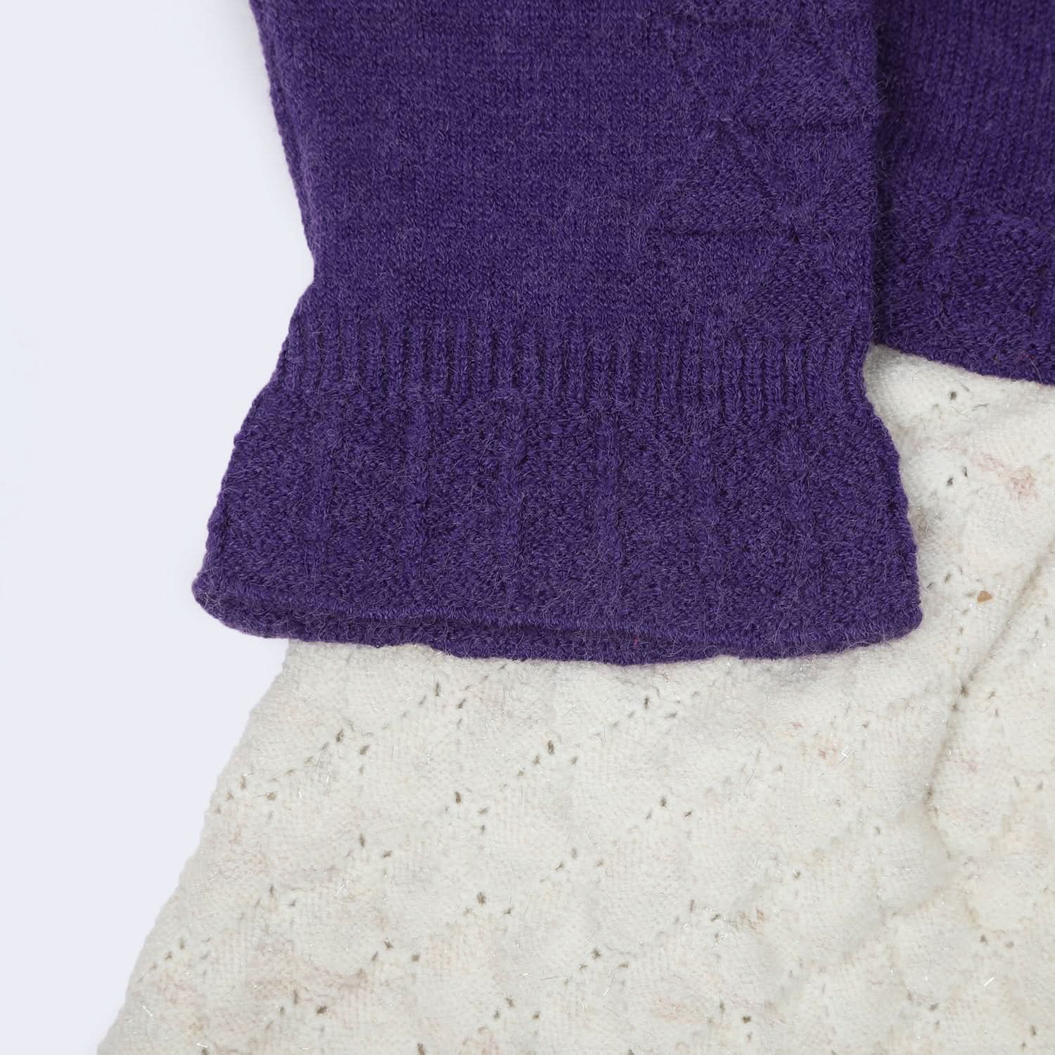 Newborn Girls Full Sleeves Sweater Suit - Plum, Newborn Girls Winterwear, Chase Value, Chase Value