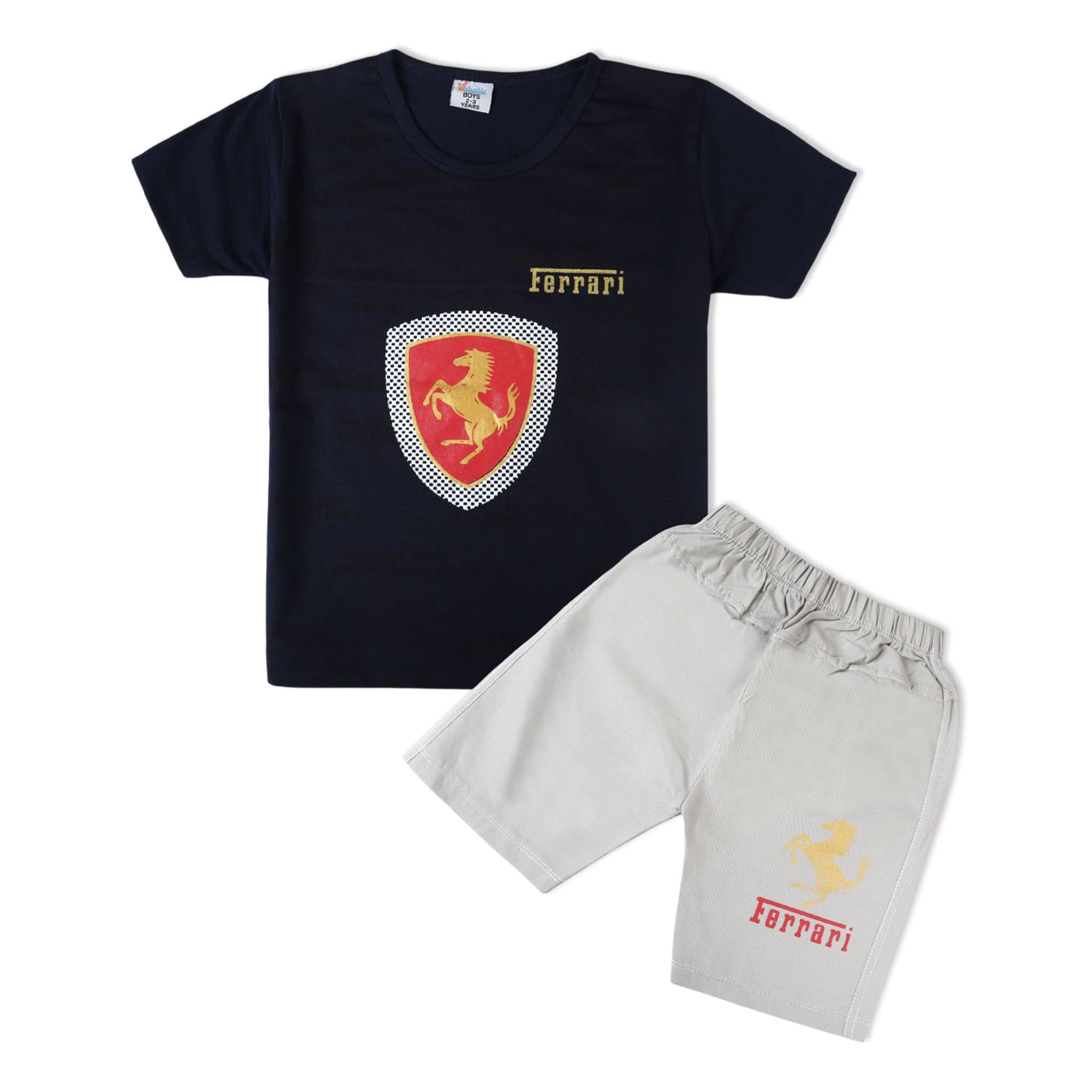 Valuable Boys Half Sleeves Suit - Navy Blue, Boys Sets & Suits, Chase Value, Chase Value