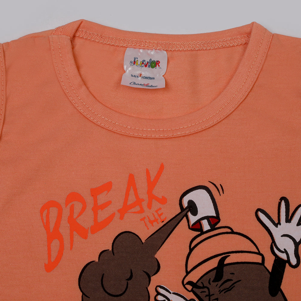 Newborn Boys Sando - Peach, Newborn Boys Shirts & T-Shirts, Chase Value, Chase Value