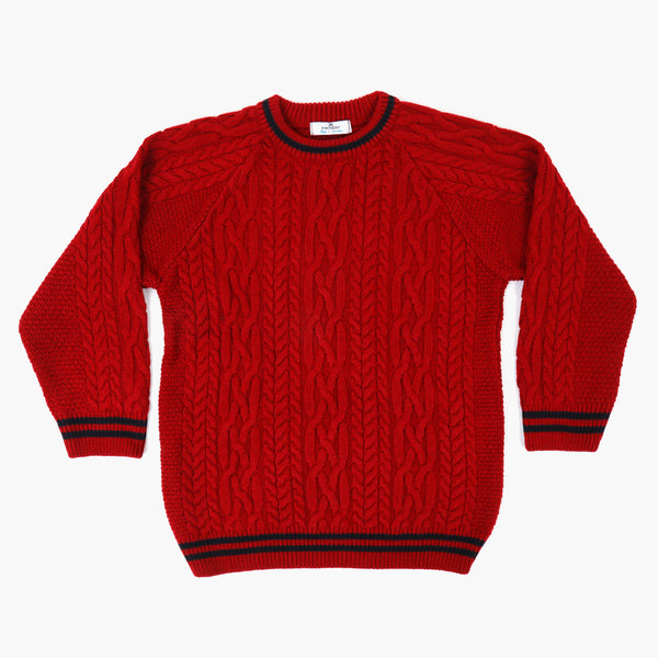 Eminent Boys Crew Neck Sweater - Maroon, Boys Sweaters, Eminent, Chase Value