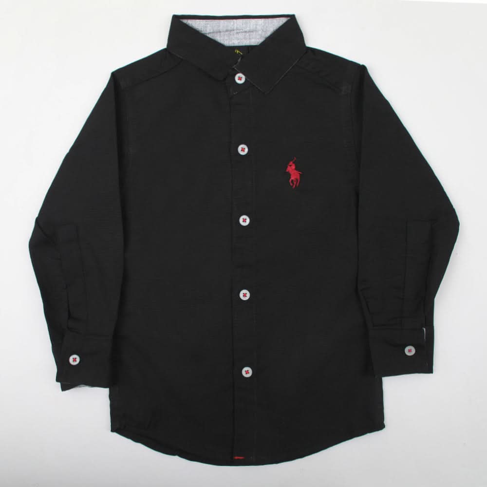 Boys Full Sleeves Shirt - Black, Boys Shirts, Chase Value, Chase Value