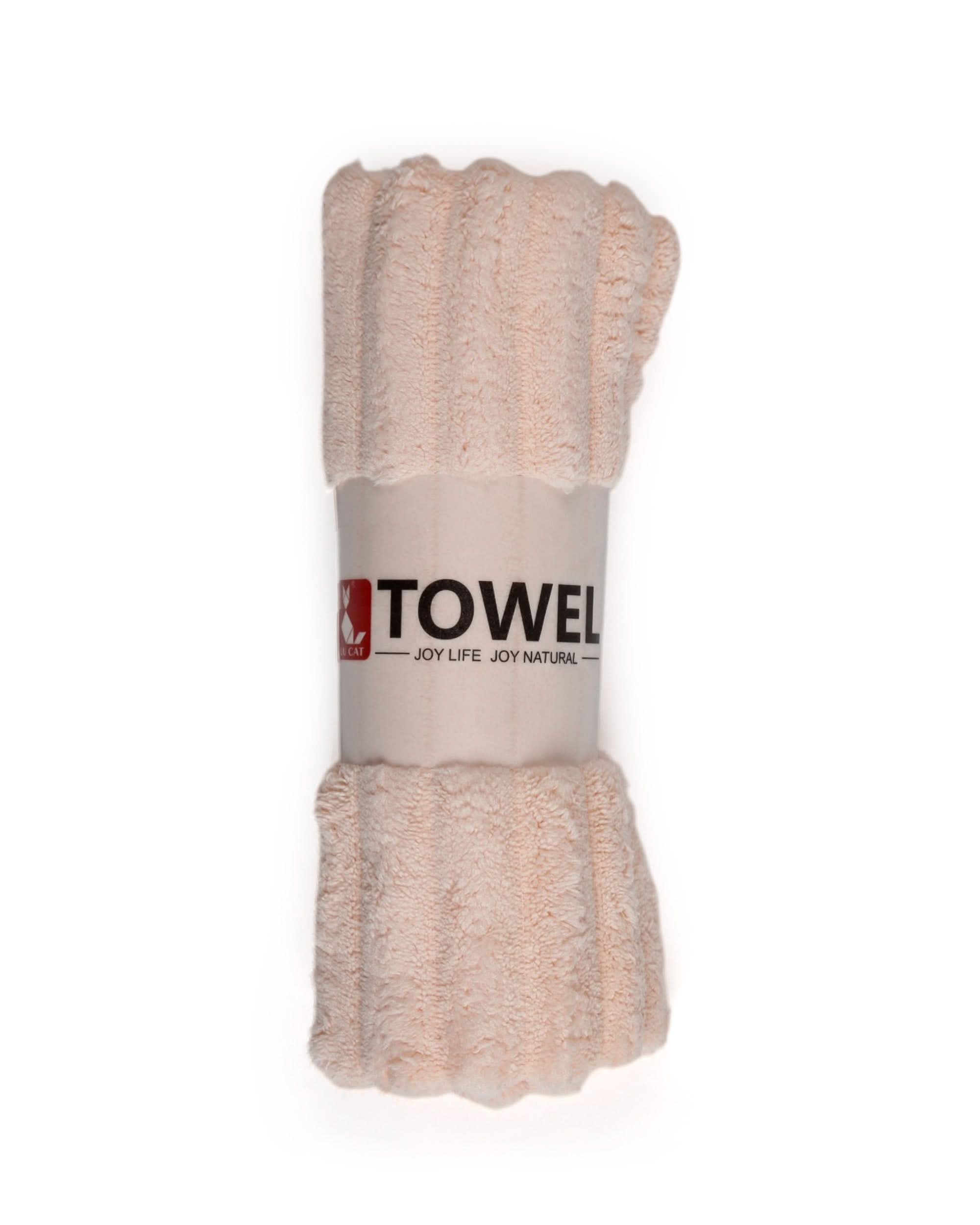 Coral Strip Hand Towel – 35×75 cm, Kitchen Towels, Chase Value, Chase Value