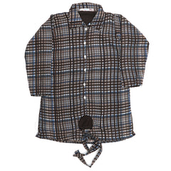 Girls Woven Top - Brown