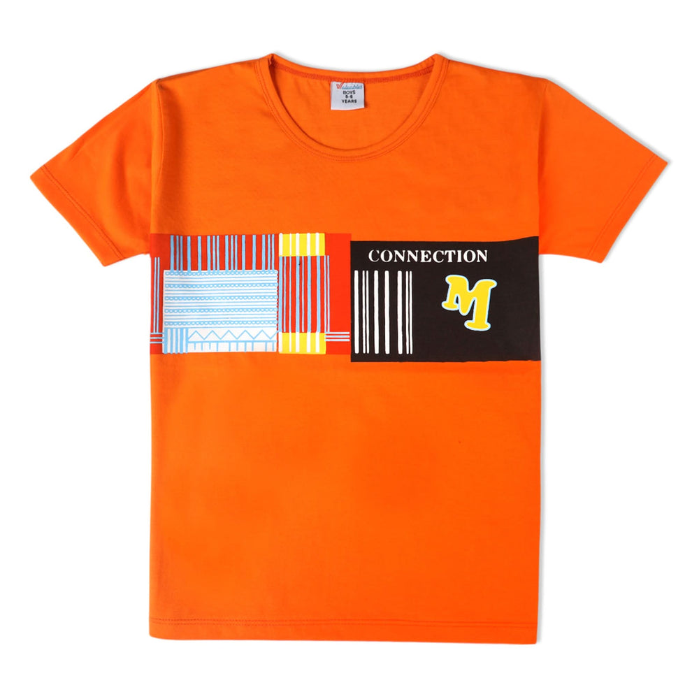 Valuable Boys Half Sleeves Short Suit - Orange, Boys Sets & Suits, Chase Value, Chase Value