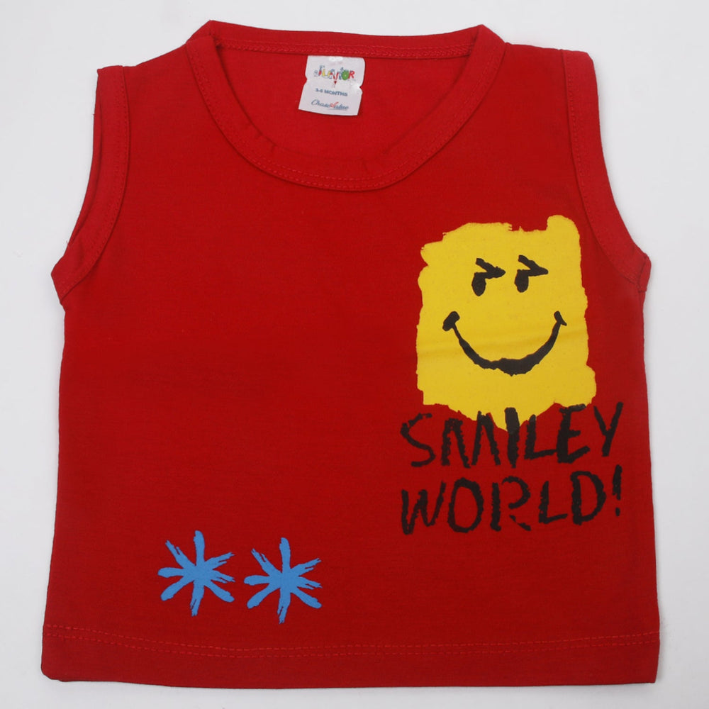 Newborn Boys Sando - Red, Newborn Boys Shirts & T-Shirts, Chase Value, Chase Value