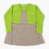 Girls Sweat Frock - Green, Girls Frocks, Chase Value, Chase Value