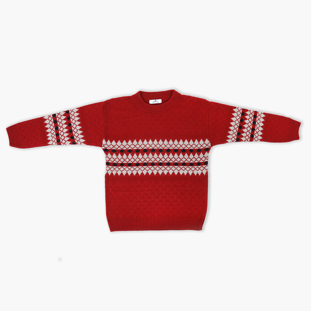Eminent Boys Crew Neck Sweater - Maroon, Boys Sweaters, Eminent, Chase Value