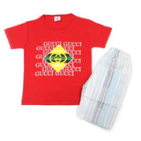 Boys Half Sleeves Short Suit - Red, Boys Sets & Suits, Chase Value, Chase Value