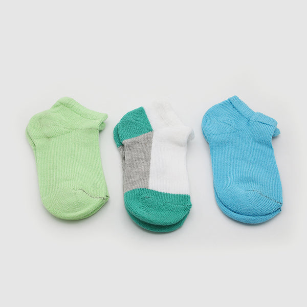 Kids Ankle Socks 3Pcs - Multi Color