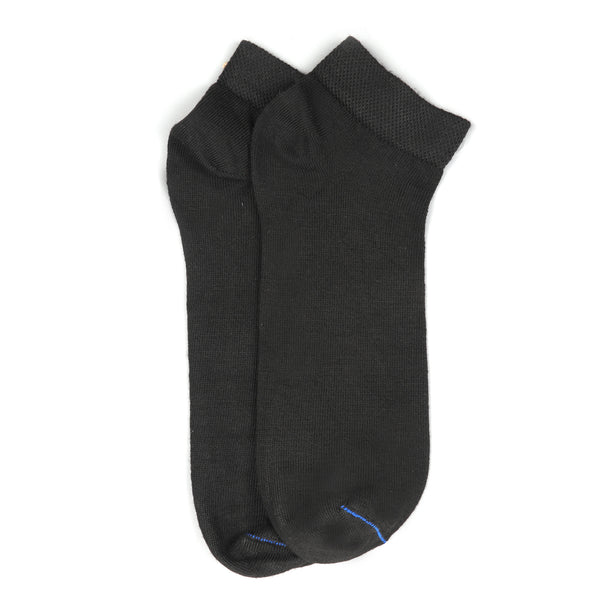 Men’s 2Pcs Ankle Socks - Black