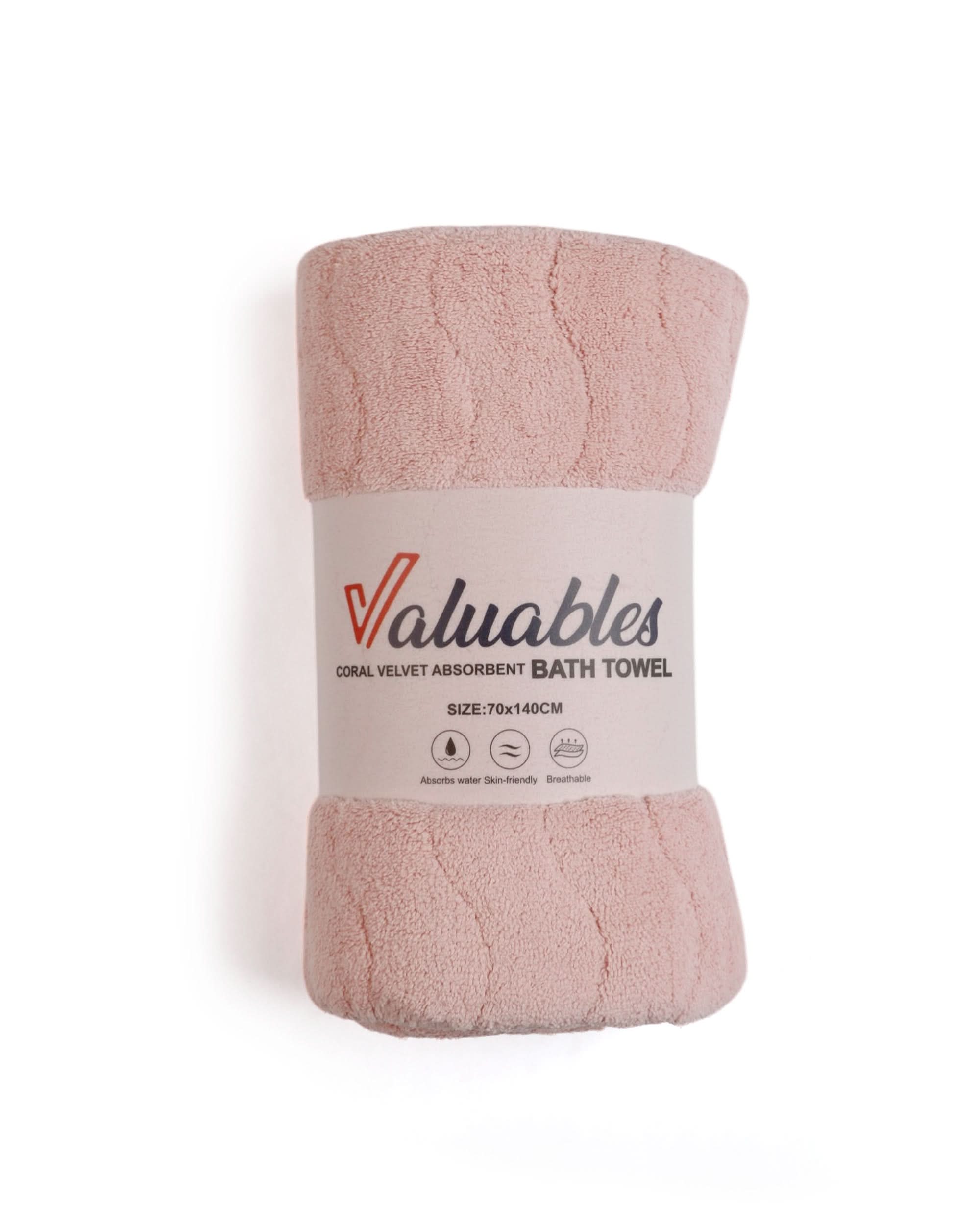 Valuables Fleece Piped Bath Towel- 70×140cm, Bath Towels, Chase Value, Chase Value