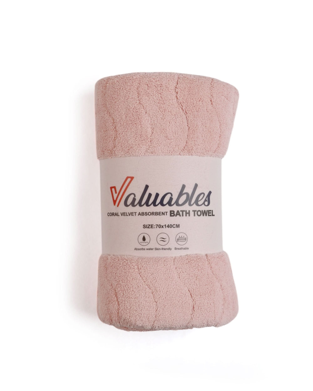 Valuables Fleece Piped Bath Towel- 70×140cm, Bath Towels, Chase Value, Chase Value