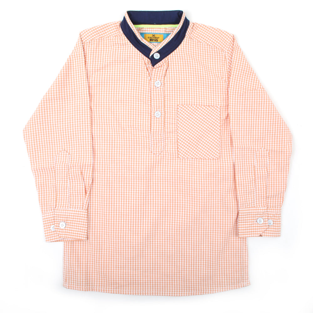 Eminent Boy Full Sleeves Casual Shirt - Orange, Boys Shirts, Eminent, Chase Value