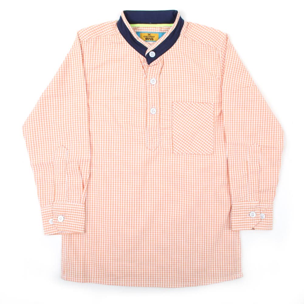 Eminent Boy Full Sleeves Casual Shirt - Orange, Boys Shirts, Eminent, Chase Value