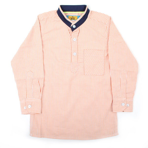 Eminent Boy Full Sleeves Casual Shirt - Orange