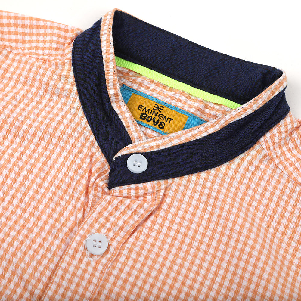 Eminent Boy Full Sleeves Casual Shirt - Orange, Boys Shirts, Eminent, Chase Value