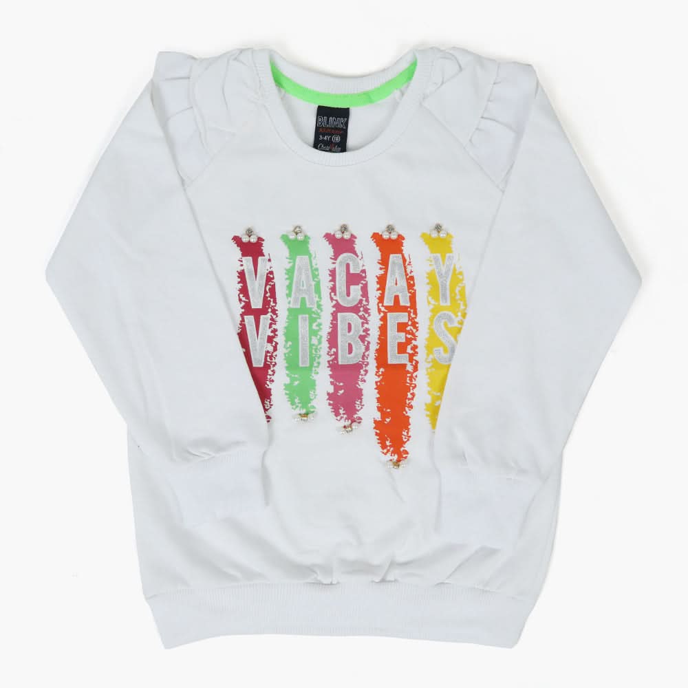 Girls T-Shirt - White, Girls T-Shirts, Chase Value, Chase Value