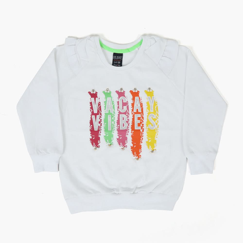 Girls T-Shirt - White, Girls T-Shirts, Chase Value, Chase Value