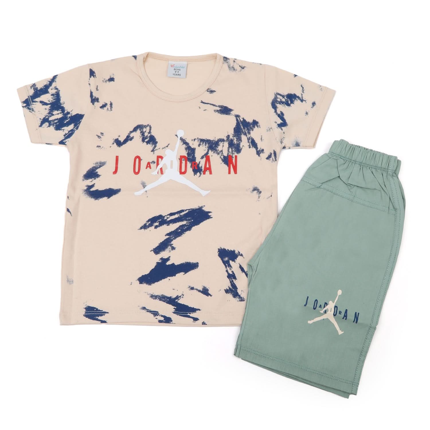 Boys Half Sleeves Short Suit - Fawn, Boys Sets & Suits, Chase Value, Chase Value