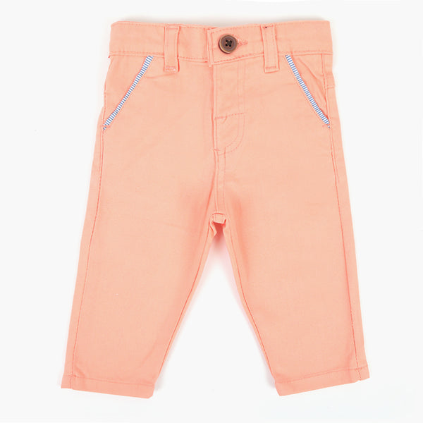Newborn Girls Cotton Pant - Peach, Newborn Girls Shorts Skirts & Pants, Chase Value, Chase Value