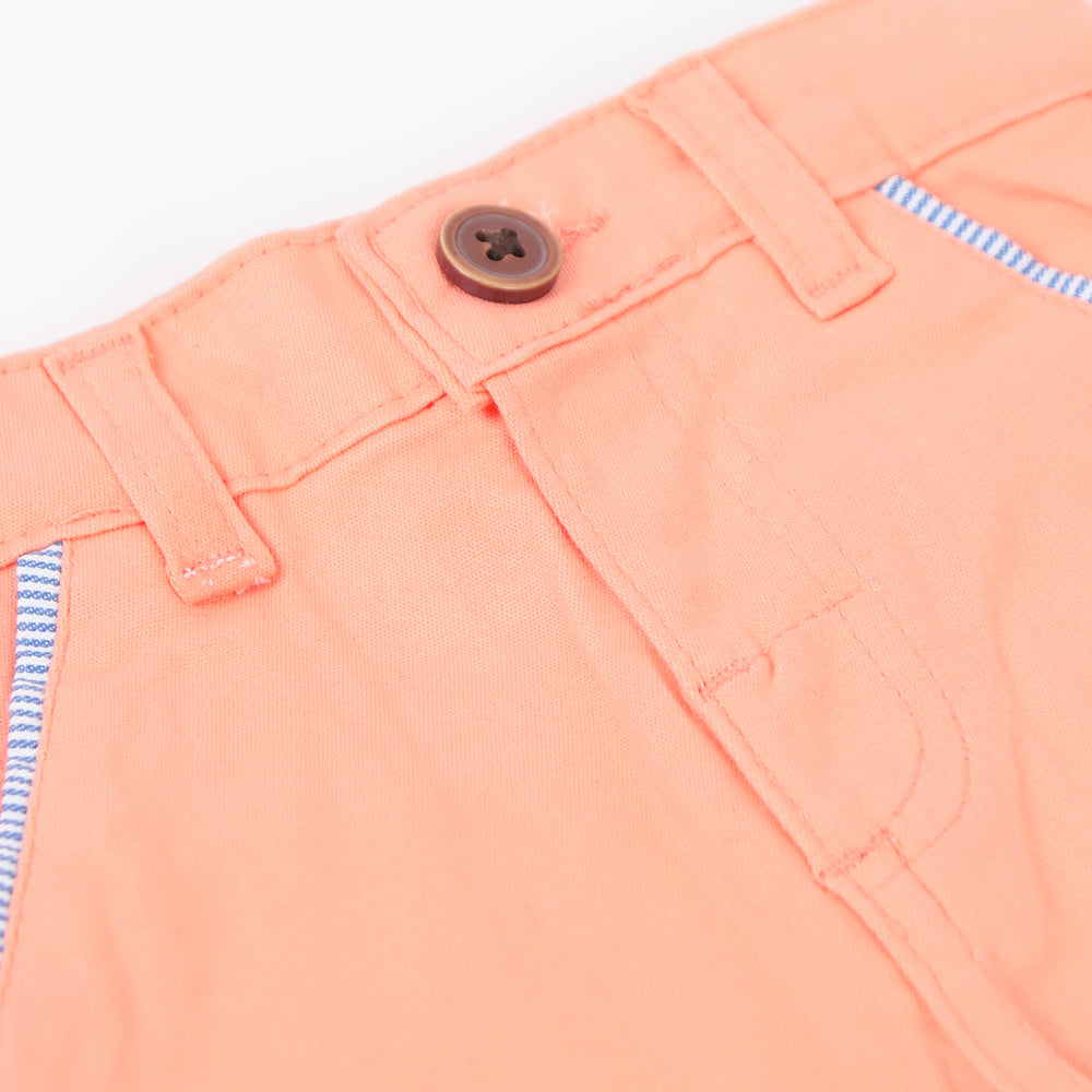 Newborn Girls Cotton Pant - Peach, Newborn Girls Shorts Skirts & Pants, Chase Value, Chase Value