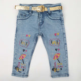 Girls Denim Pant - Blue, Girls Pants & Capri, Chase Value, Chase Value