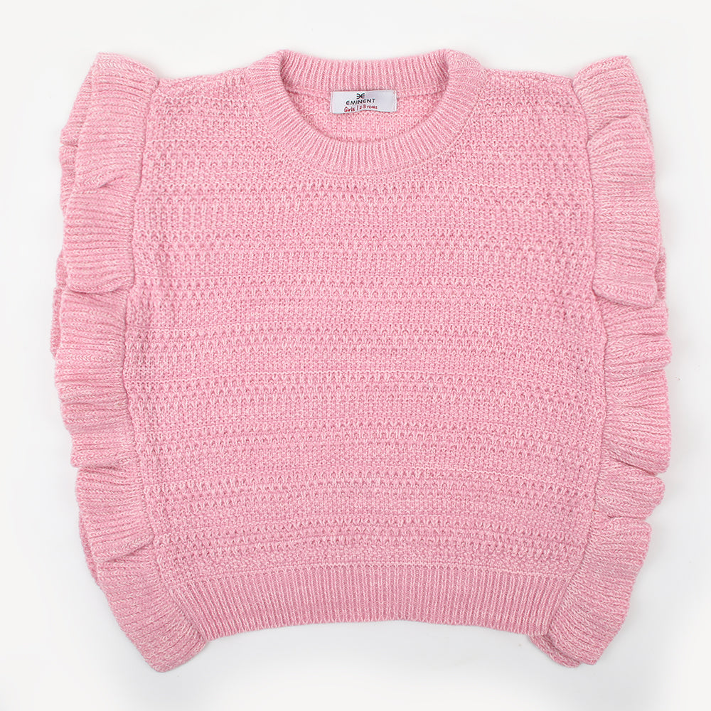 Eminent Girls Full Sleeves Sweater - Tea Pink, Girls Sweaters, Chase Value, Chase Value