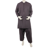 Eminent Men's Trim Fit Shalwar Suit - Dark Brown, Men's Shalwar Kameez, Eminent, Chase Value