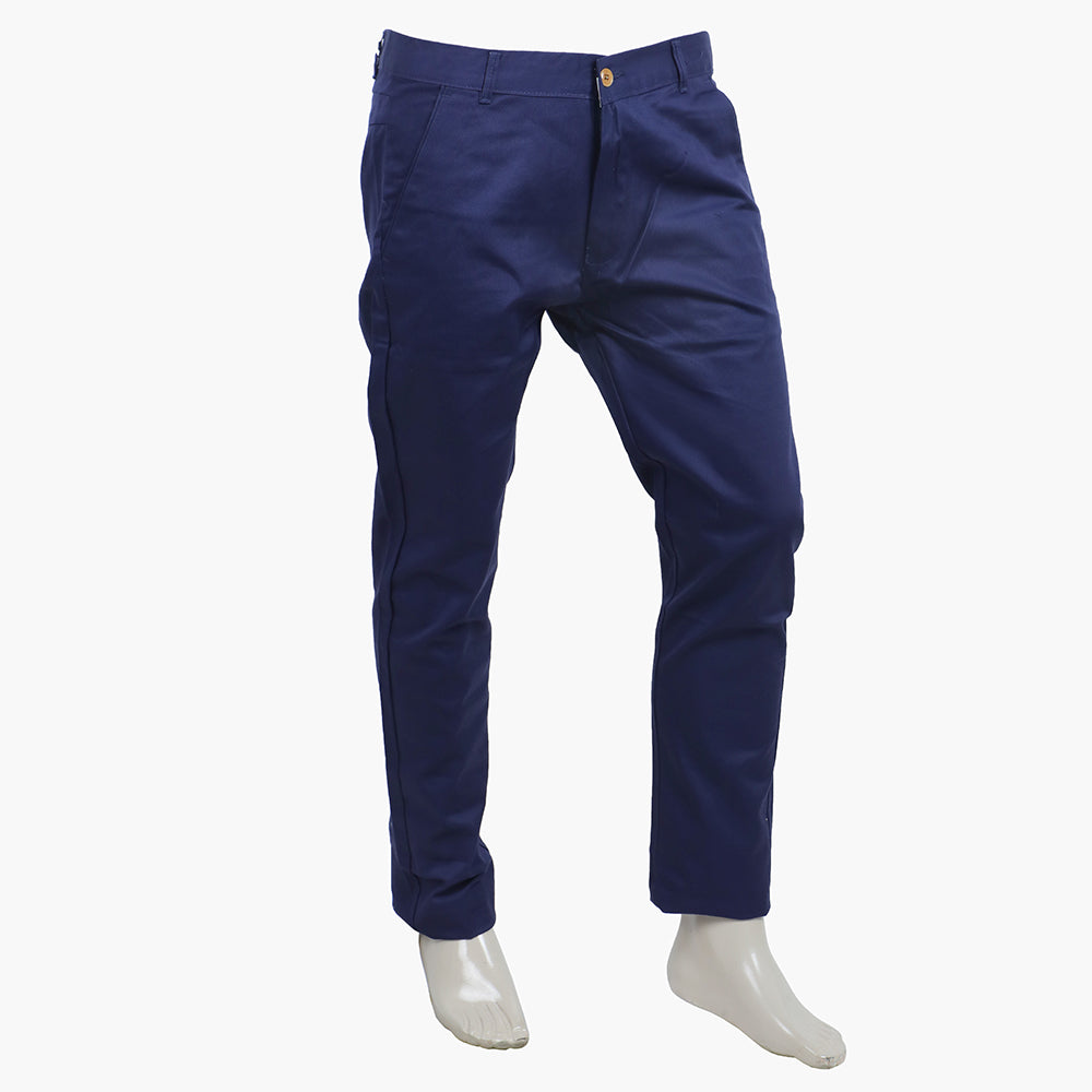Men's Cotton Pant - Navy Blue, Men's Formal Pants, Chase Value, Chase Value