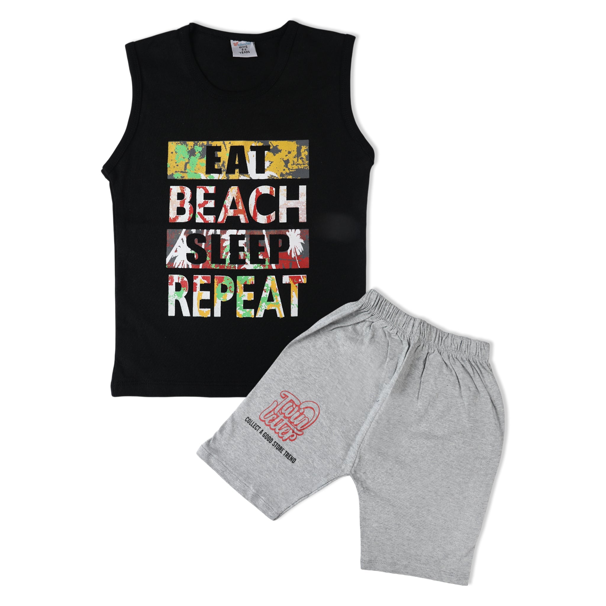 Valuable Boys Sando Suit - Black, Boys Sets & Suits, Chase Value, Chase Value