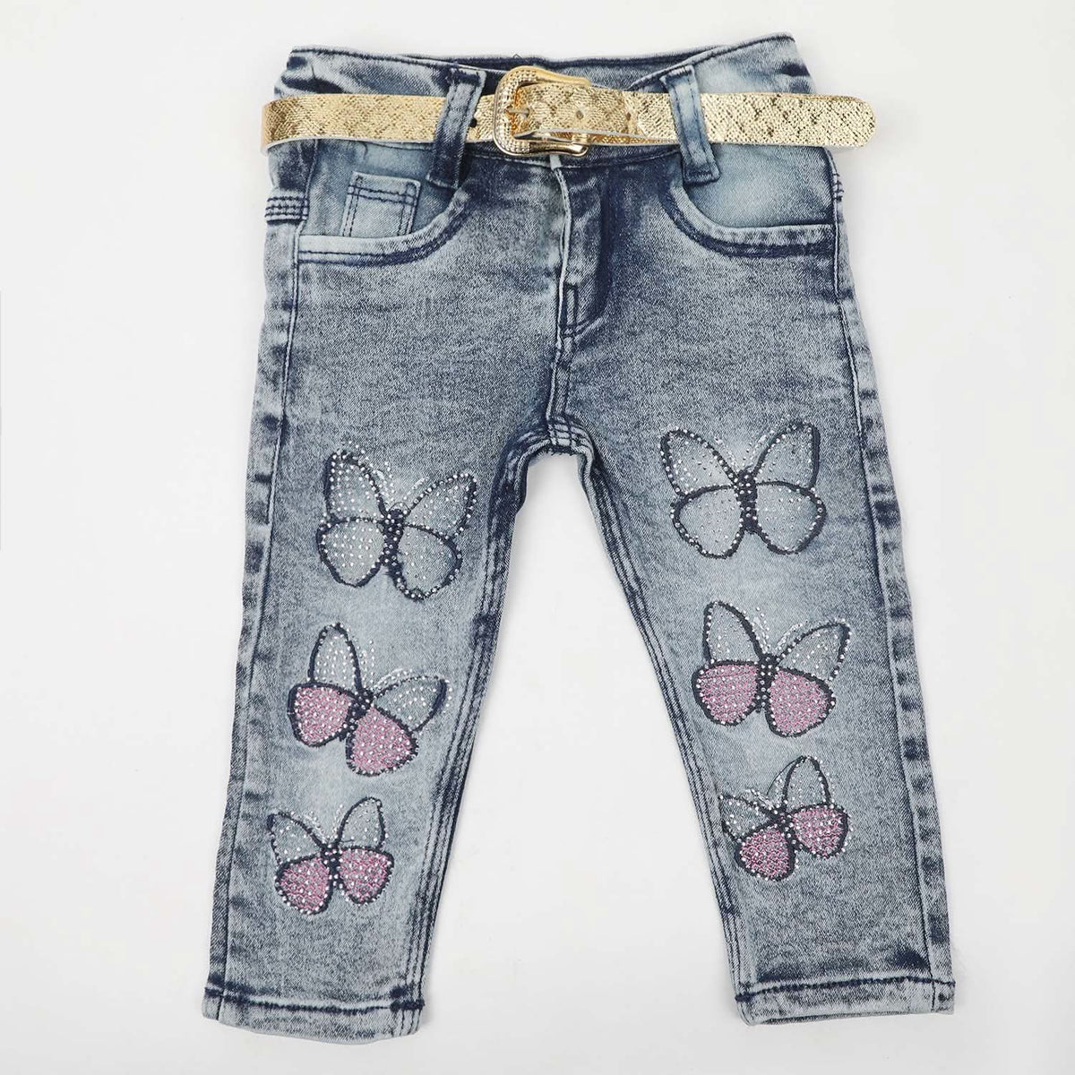 Girls Denim Pant - Blue, Girls Pants & Capri, Chase Value, Chase Value