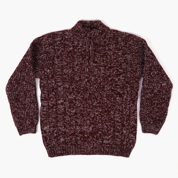 Eminent Boys Mock Neck Sweater - Maroon, Boys Sweaters, Eminent, Chase Value