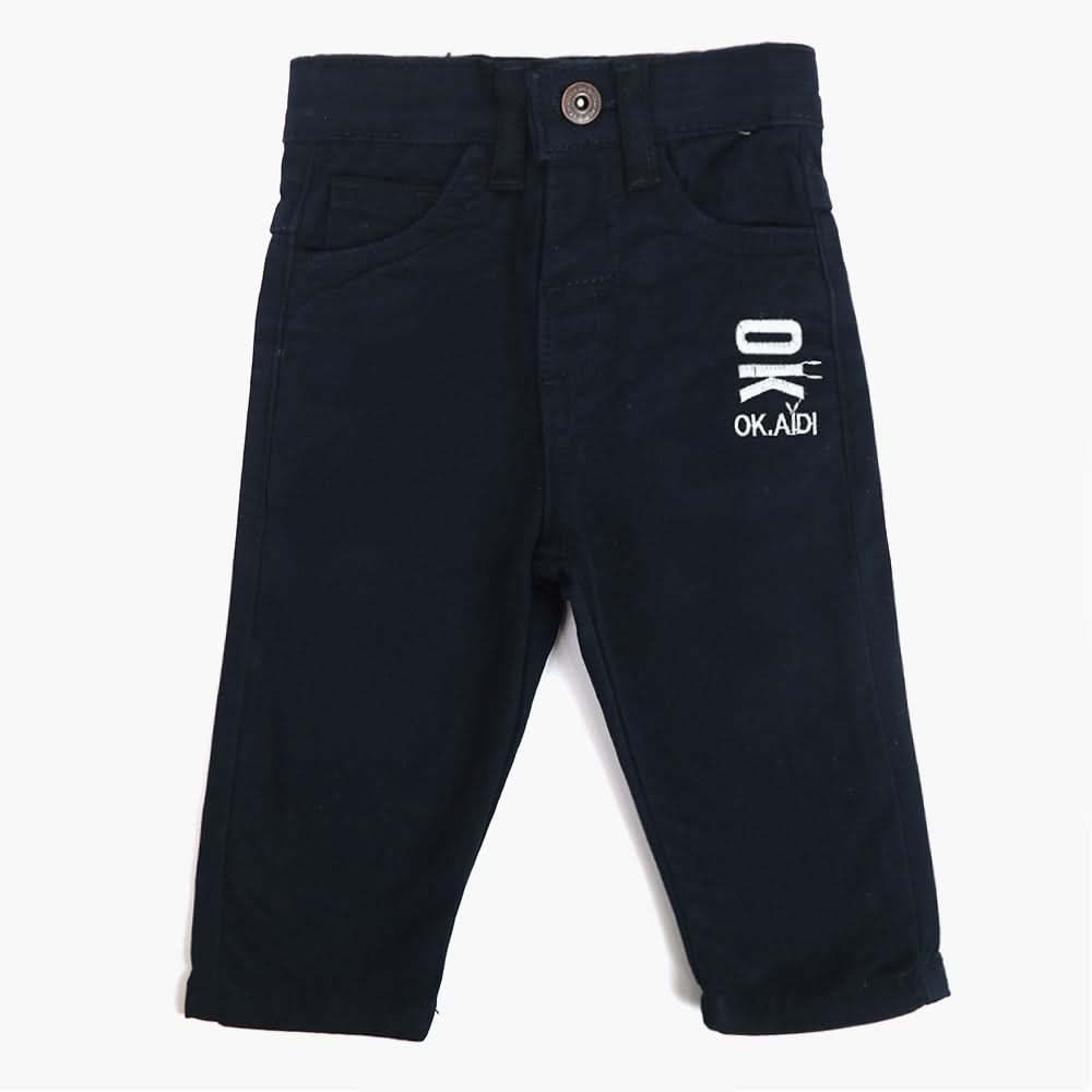 Newborn Girls Cotton Pant - Navy Blue, Newborn Girls Shorts Skirts & Pants, Chase Value, Chase Value