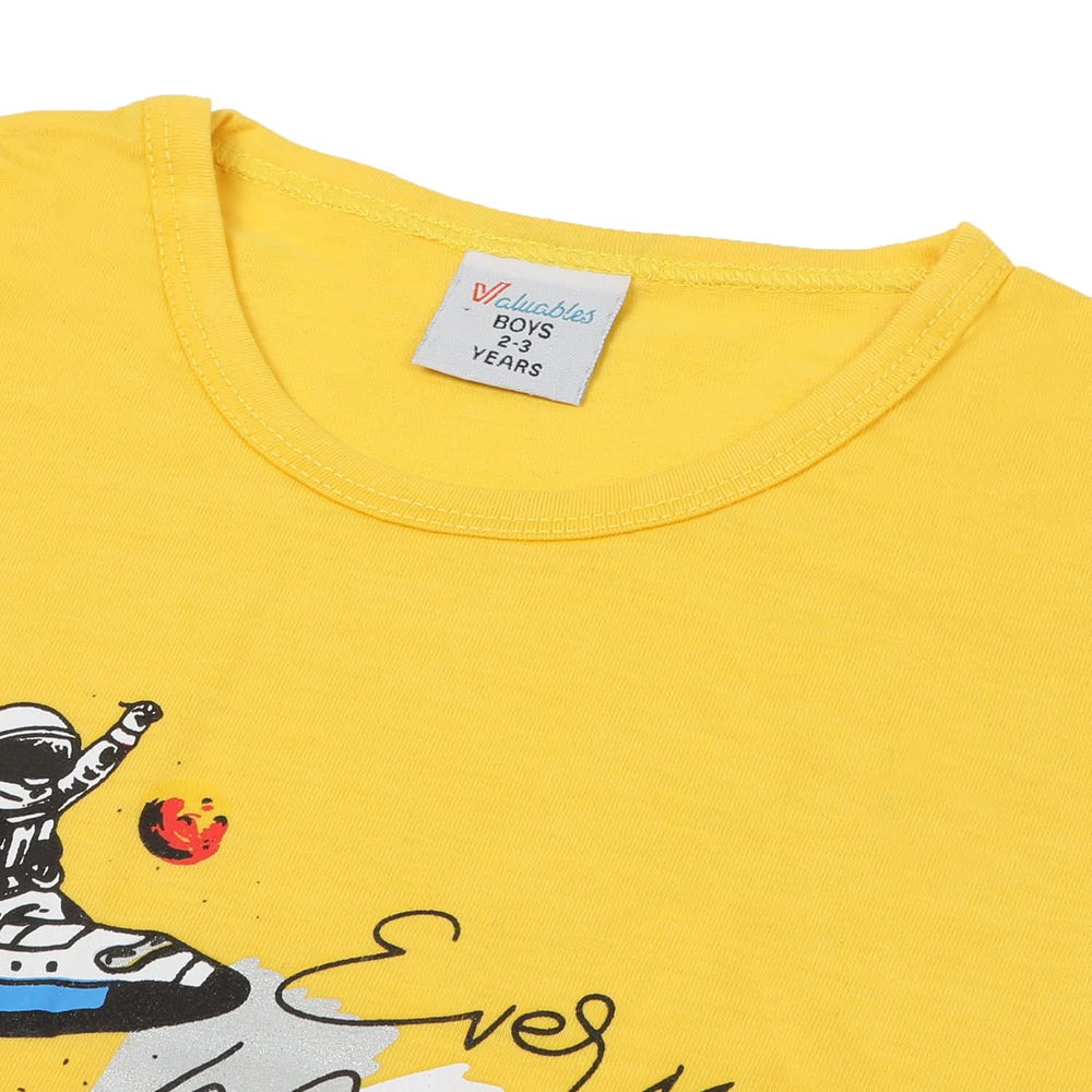 Boys Half Sleeves Short Suit - Yellow, Boys Sets & Suits, Chase Value, Chase Value