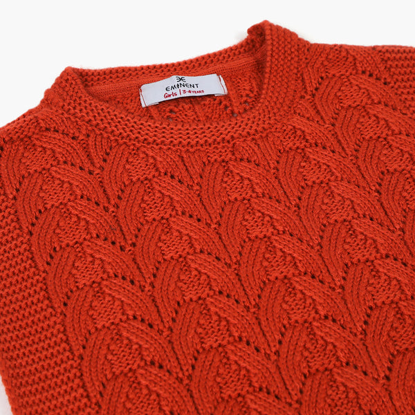 Girls Sweater - Orange, Girls Sweaters, Chase Value, Chase Value