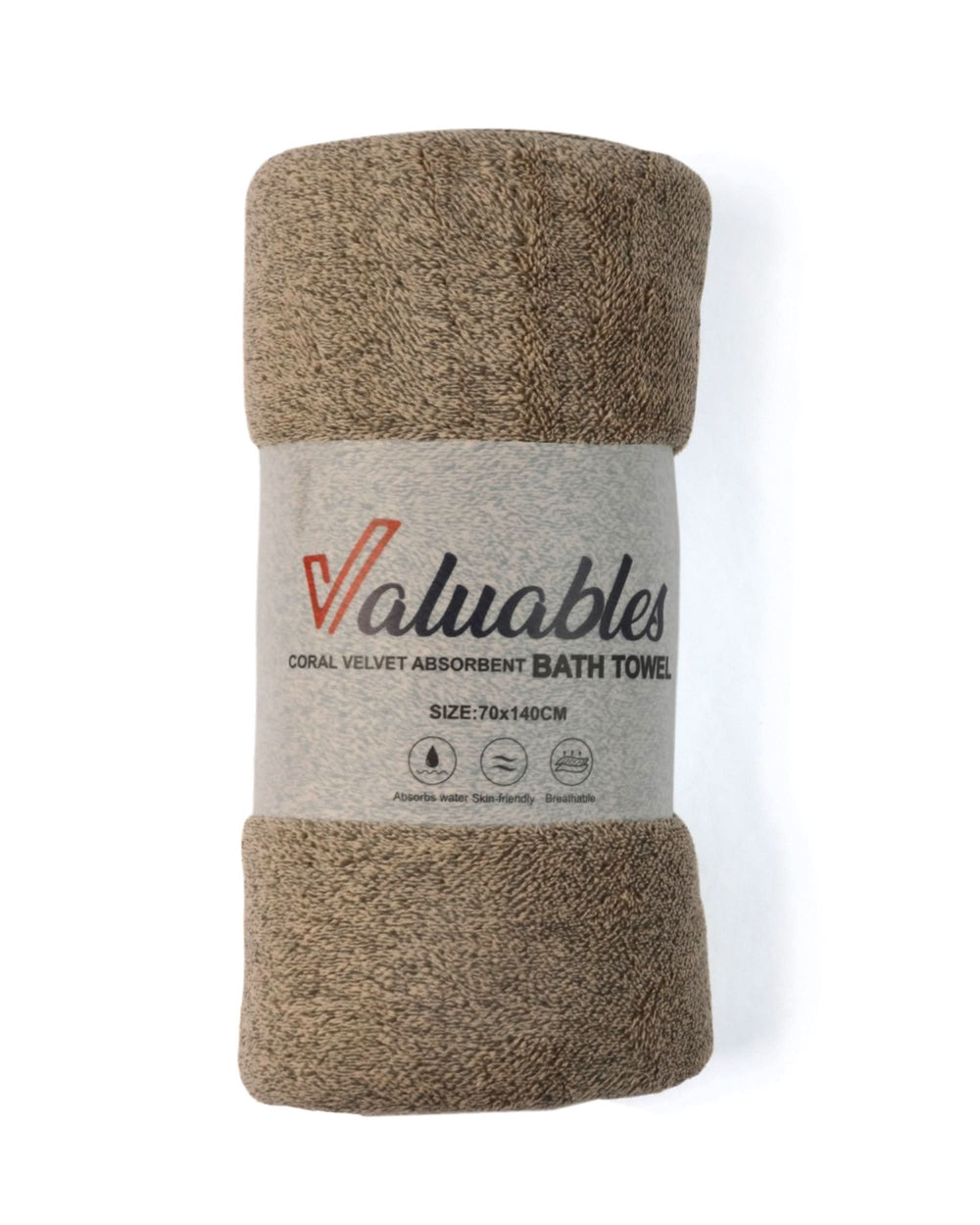 Valuables Coral Fleece Bath Towel- 70×140cm, Bath Towels, Chase Value, Chase Value