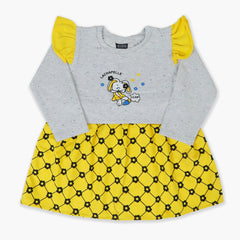 Girls Frocks - Yellow