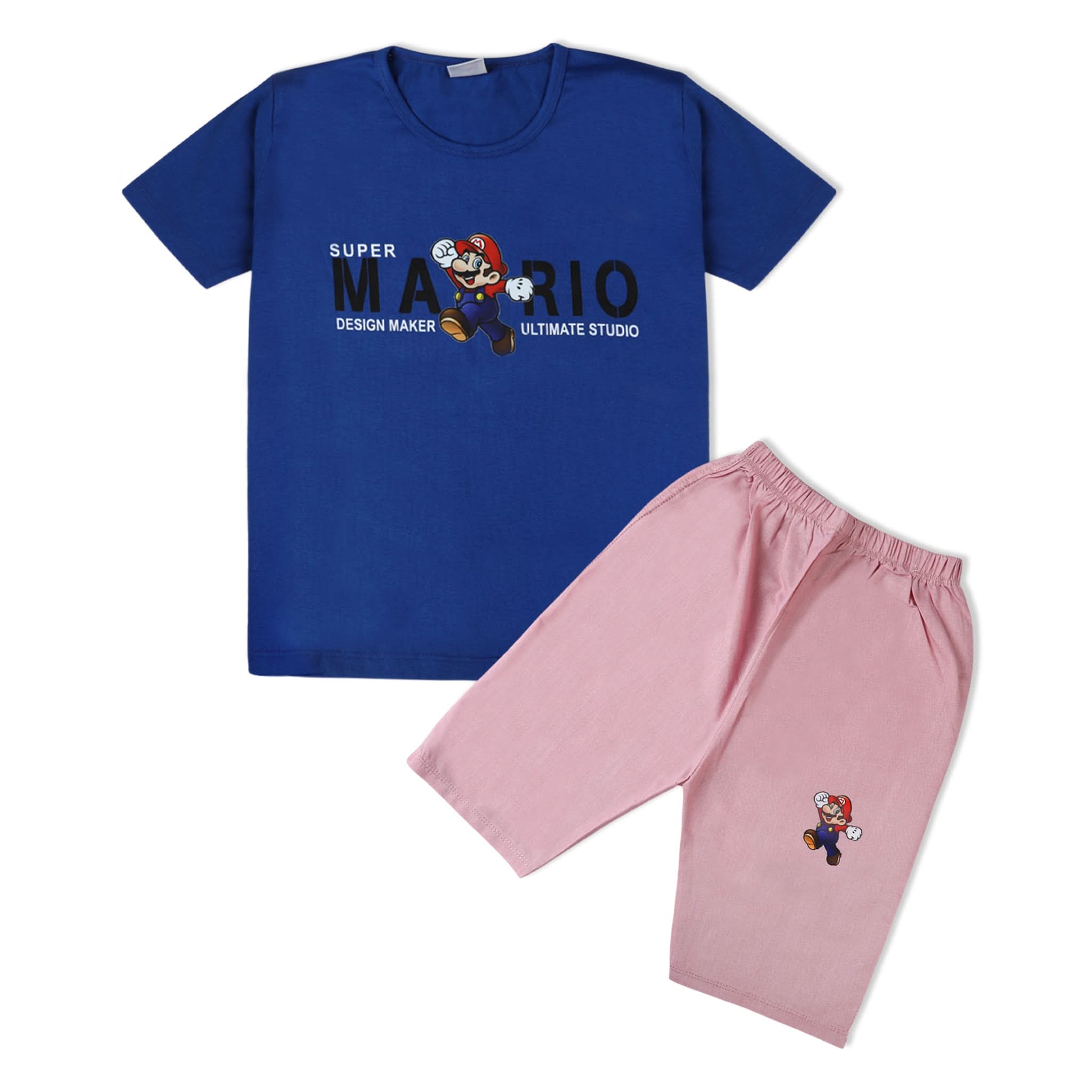 Valuable Boys Half Sleeves Short Suit - Royal Blue, Boys Sets & Suits, Chase Value, Chase Value