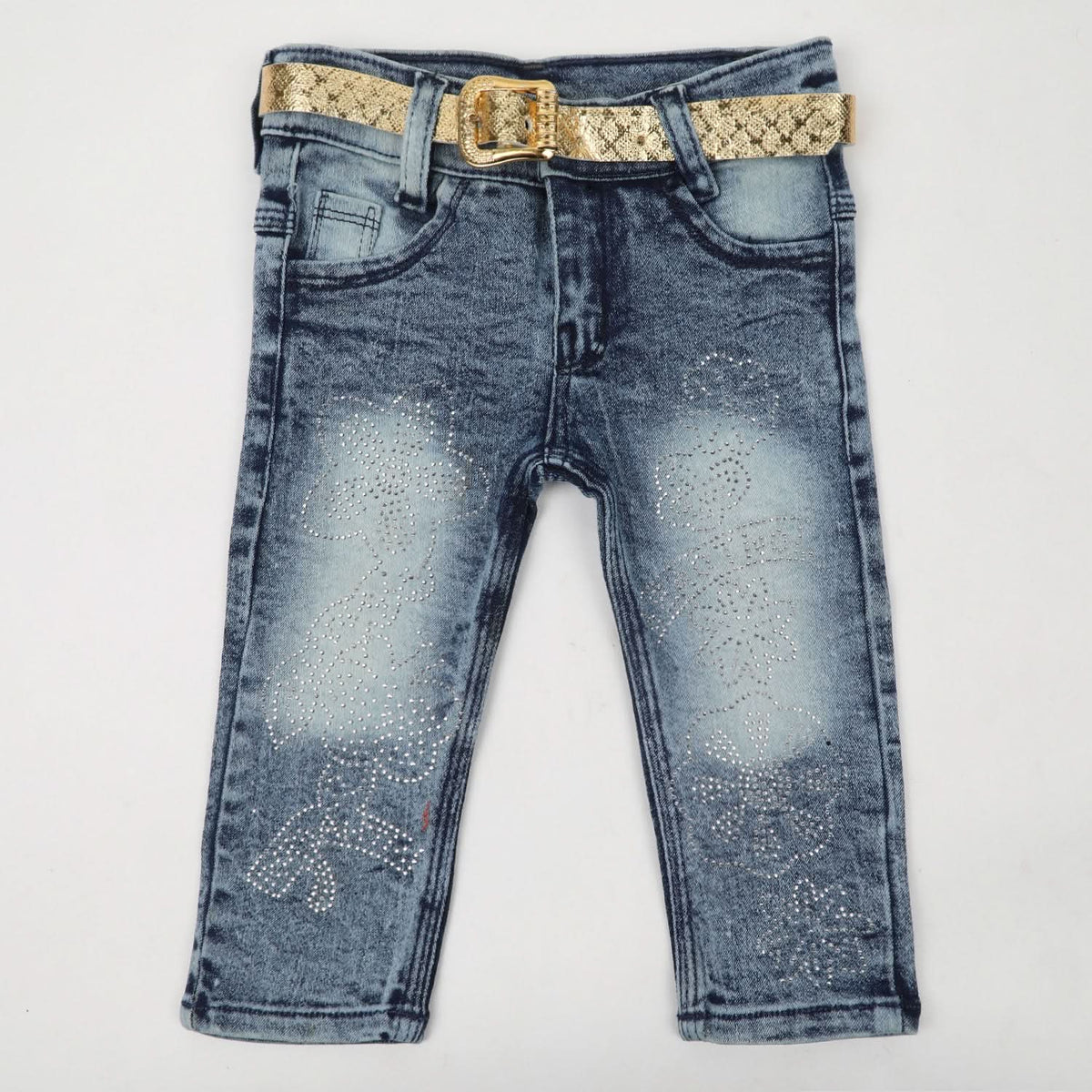 Girls Denim Pant - Blue, Girls Pants & Capri, Chase Value, Chase Value