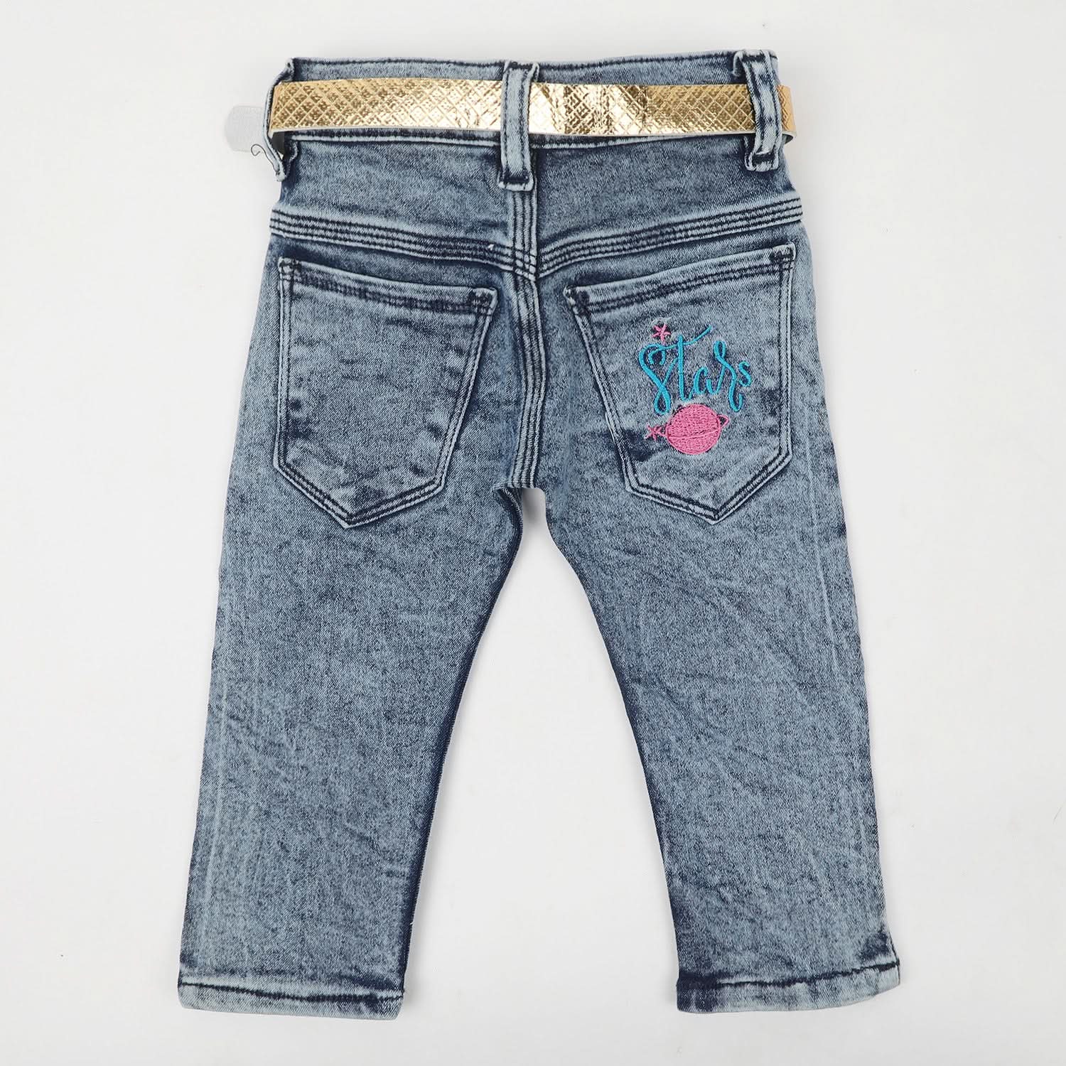 Girls Denim Pant - Blue, Girls Pants & Capri, Chase Value, Chase Value