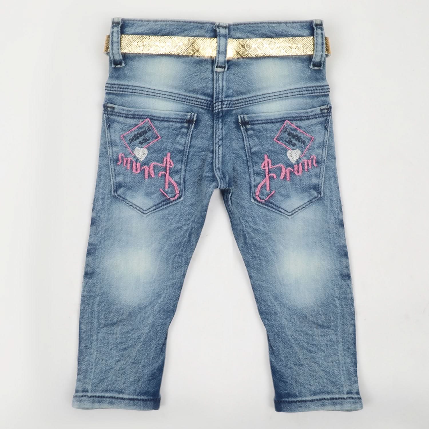 Girls Denim Pant - Blue, Girls Pants & Capri, Chase Value, Chase Value