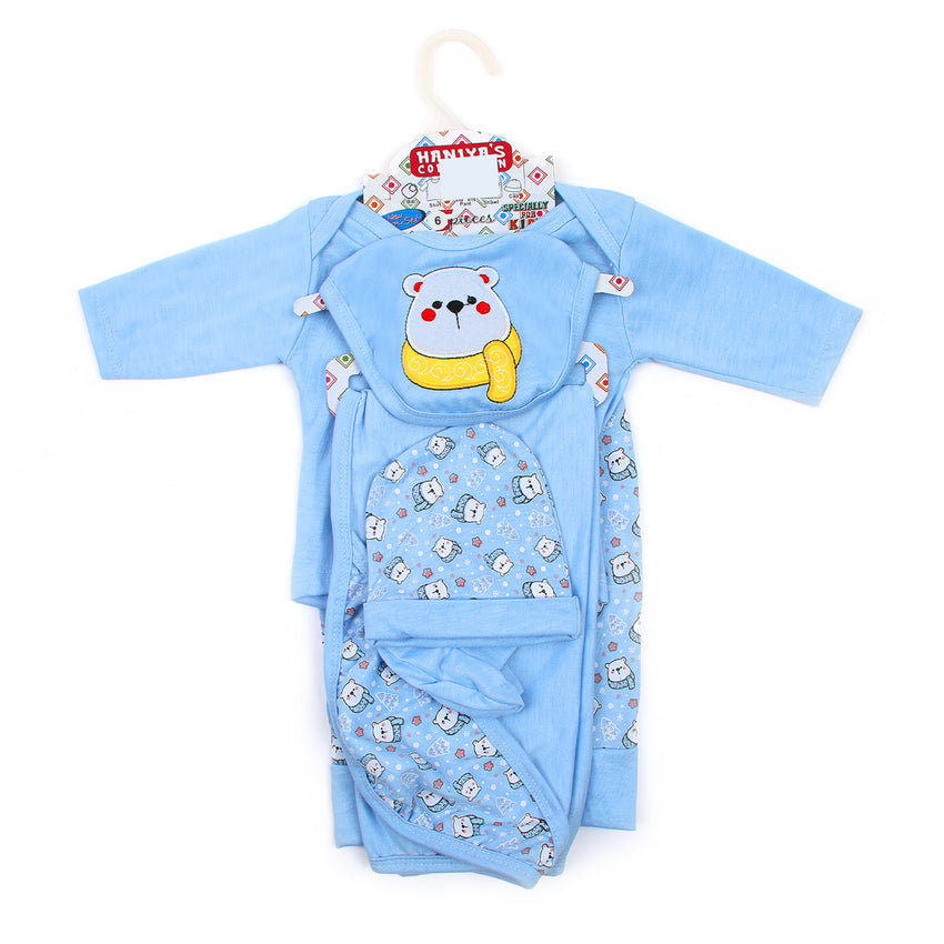 Newborn Full Sleeves Gift Set - Sky Blue